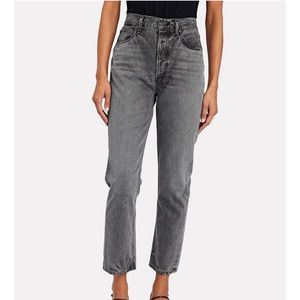 AGOLDE
Riley high-rise straight-leg jeans
